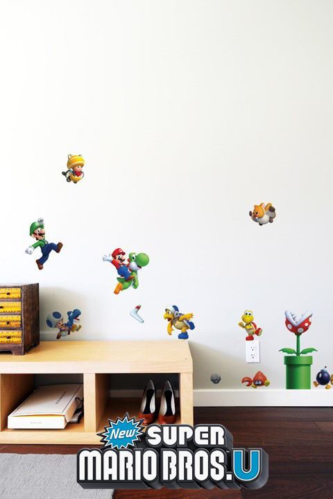 Stickers New Super Mario Bros. U: Mini Stickers d�co Super Mario Nintendo Officiels - 1/9