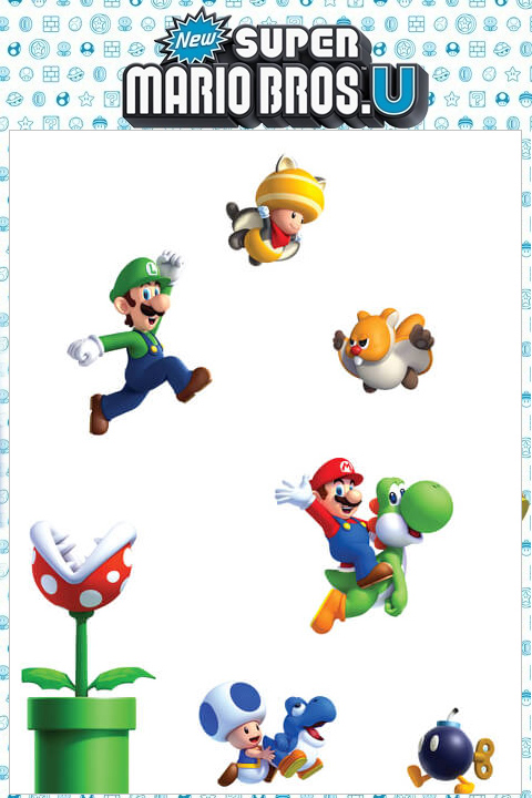 Stickers New Super Mario Bros. U: Mini Stickers d�co Super Mario Nintendo Officiels - 8/9