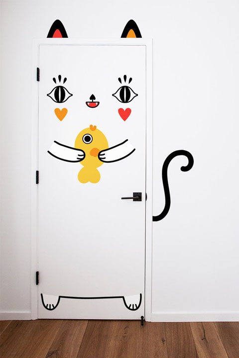 Miss Kat - Stickers de porte  Muxxi - 1/3